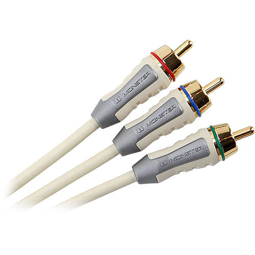 Monster Cable FlatScreen Series 3 RCA Male to 3 RCA Male Component Video Cable - 6.5