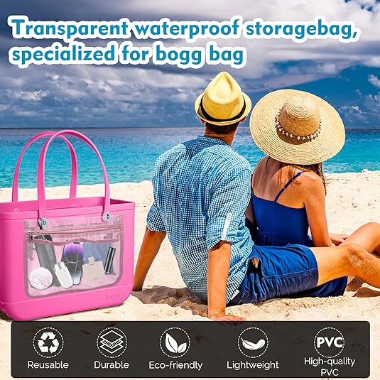 Nodachi Zipper Pouch Insert Bag for Bogg Bag, 2pcs Bag Divider Tray Storage Compatible with Bogg Bag