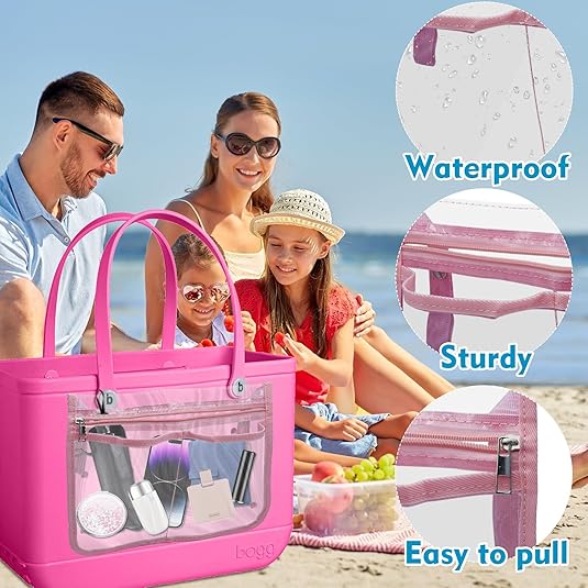 Nodachi Zipper Pouch Insert Bag for Bogg Bag, 2pcs Bag Divider Tray Storage Compatible with Bogg Bag