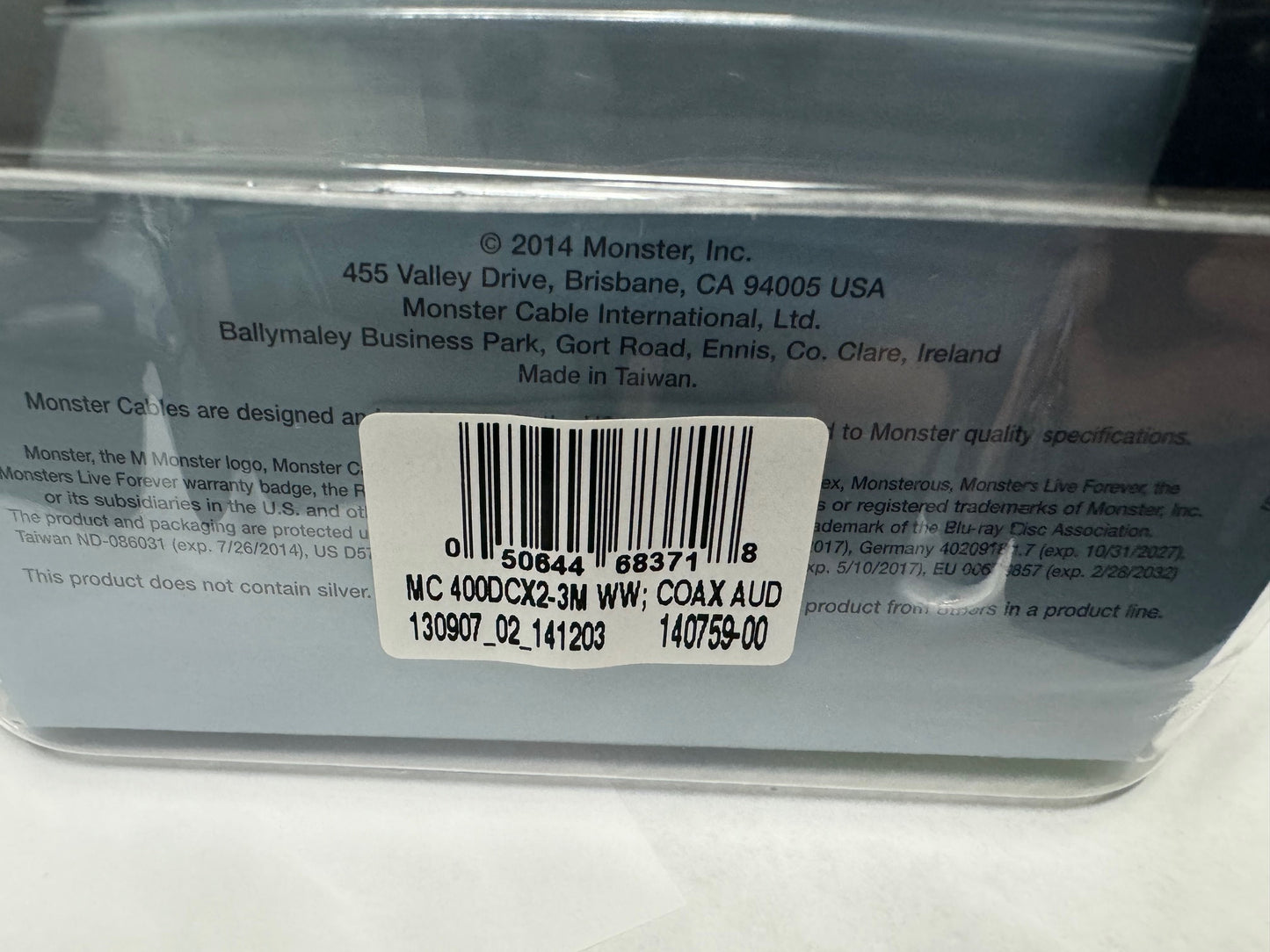 Monster Cable Digital Coax Silver 3M