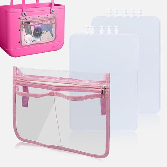 Nodachi Zipper Pouch Insert Bag for Bogg Bag, 2pcs Bag Divider Tray Storage Compatible with Bogg Bag