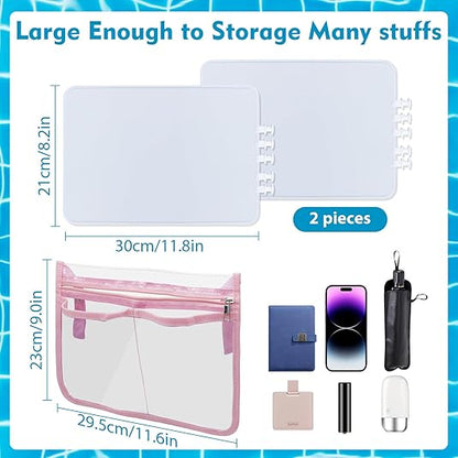 Nodachi Zipper Pouch Insert Bag for Bogg Bag, 2pcs Bag Divider Tray Storage Compatible with Bogg Bag