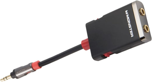 Monster AI 1000 Y-SPLT iSplitter 1000 Y-Splitter with Volume Control/Mute for iPod and iPhone