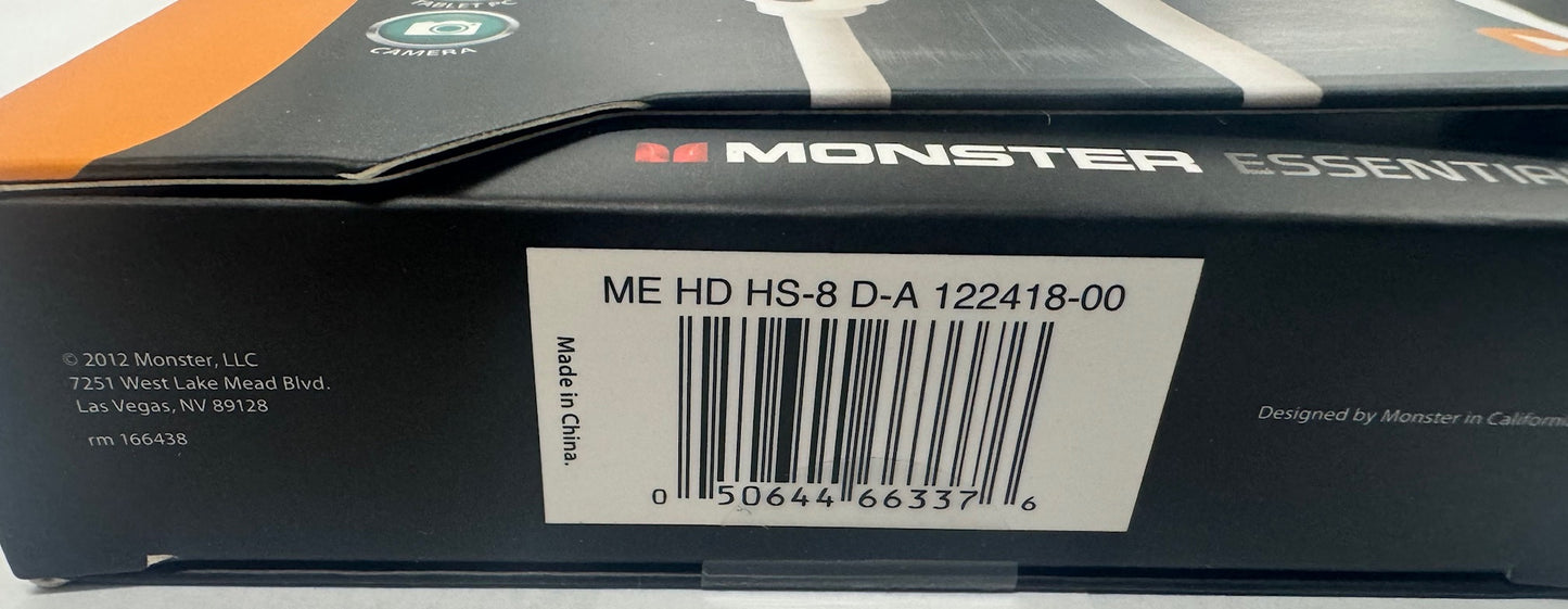 Monster HDMI Micro HDMI to HDMI Micro Cable Connect Smartphones, HDTV's, Tablets
